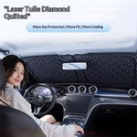 Summer Car Sunshade Front Windshield Sun Blocker Heat Insulation Sun Protection Board close-up view