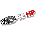 Car Stickers Creative Plus Horsepower Body Stickers + 100HP Full of Blood Scratches Decorative Stickers