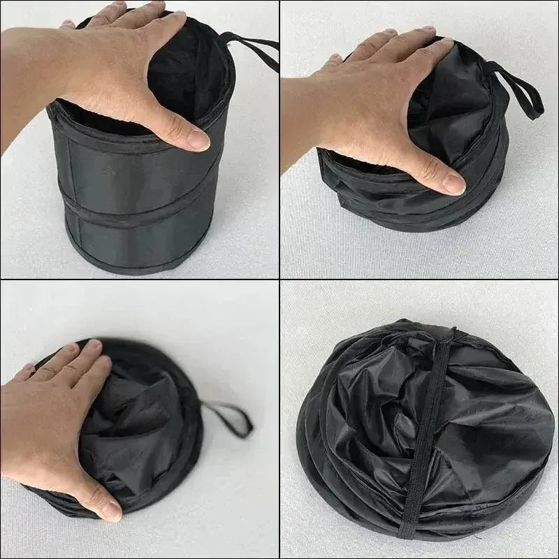 New Arrival Collapsible Car Trash Can Pack Leak Proof Waste Bin with Garbage Bag Little Car Cooler B