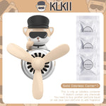 DIY Perfume Compatible Odorless Car Vent Clip | Air Freshener Fan Decor close-up view