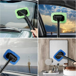 Windshield Cleaning Tool with 5 Reusable Cloth Pads | Car Window Cleaner detail view