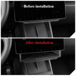 Hidden Storage Organizer Tray for Tesla Model Y Juniper and Model 3 Highland | Under Scr detail view