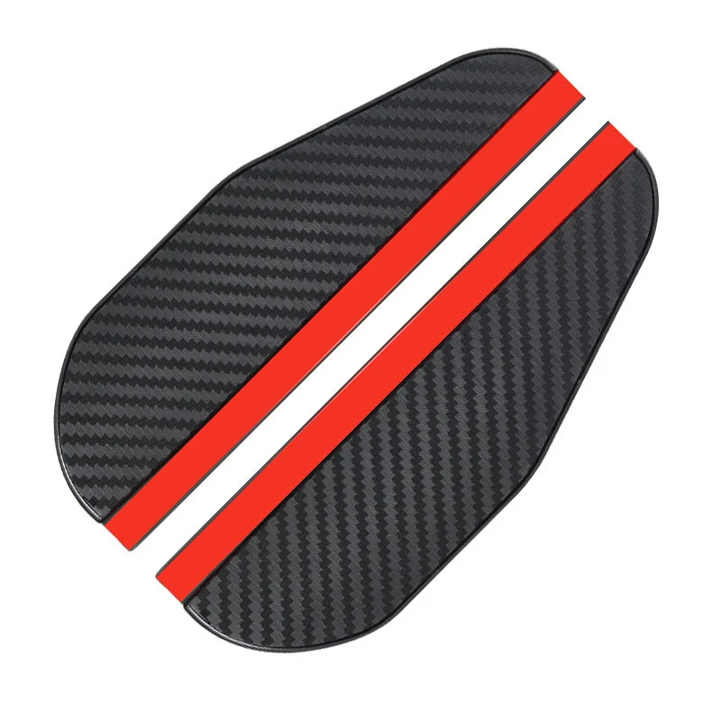 2Pcs Carbon Fiber Car Rearview Mirror Rain Shield Eyebrow Flexible Car Rearview Mir additional angle