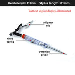 Automotive Test Pen LED Test Light Digital Display 12V 24V 70V Car Repair Circuit Fuse Tester Voltage Tester