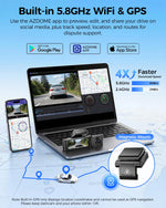 Upgrade AZDOME M550 Pro Dash Cam 4K Front Dashcam Auto 5.8Ghz Wi-Fi GPS G-sensor Car lifestyle view