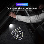 HD LED Welcome Light Car Door Projector Lamps for Peugeot Models | Carbon Fiber Black alternate view