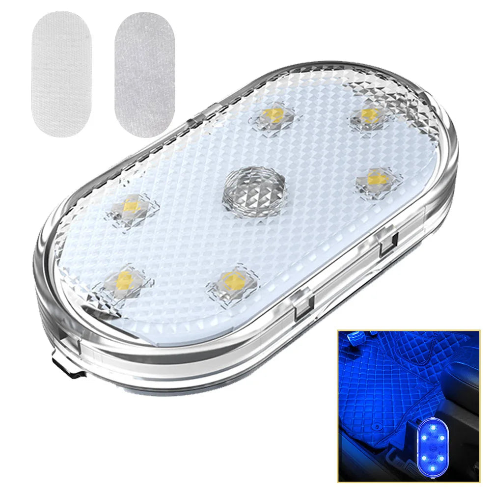 1pc Car LED Light Interior Lighting Atmosphere Lamp for Armrest Box Trunk Switch Touc alternate view