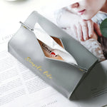 Leather Tissue Box Napkin Holder Car Tissue Box Home Living Room Holder Case Storage Hotel Carton Household Home Large Storage