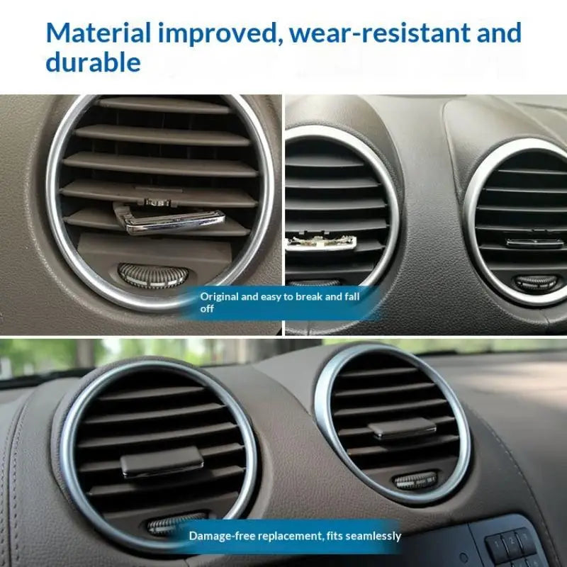 A04E AC Vent Paddle Clip Tab Repair Kit 2Pcs High Quality AC Vent Replacement Clips for W164 X164 ML GL Cars