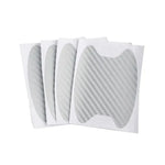 4 Pieces of Car Door Handle Protective Film, Carbon Fiber Stickers, Scratch Resistant Co detail view