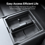 Heenvn For Tesla Model Y Juniper 2025 2026 Model YL Car Center Console Armrest Double-layer Storage Box Water Cup Mat Organizer