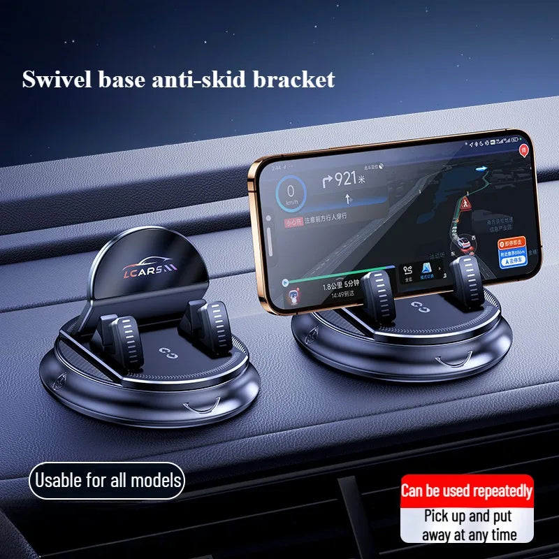 360 Degree Rotating Car Mobile Holder Sticky Suction Cup Phone Stand for Dashboard Mu alternate view