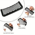 Car Storage Bag Mesh Bag Car Universal Organizer Mesh Storage Bag Auto Paste Net Stor alternate view