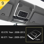 Car Styling For BMW X5 X6 E70 E71 Console Gearshift Frame Decorative Trim Strips St additional angle