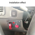 Car Switch Panel 2 Toggle Start Push Button Carbon Fiber