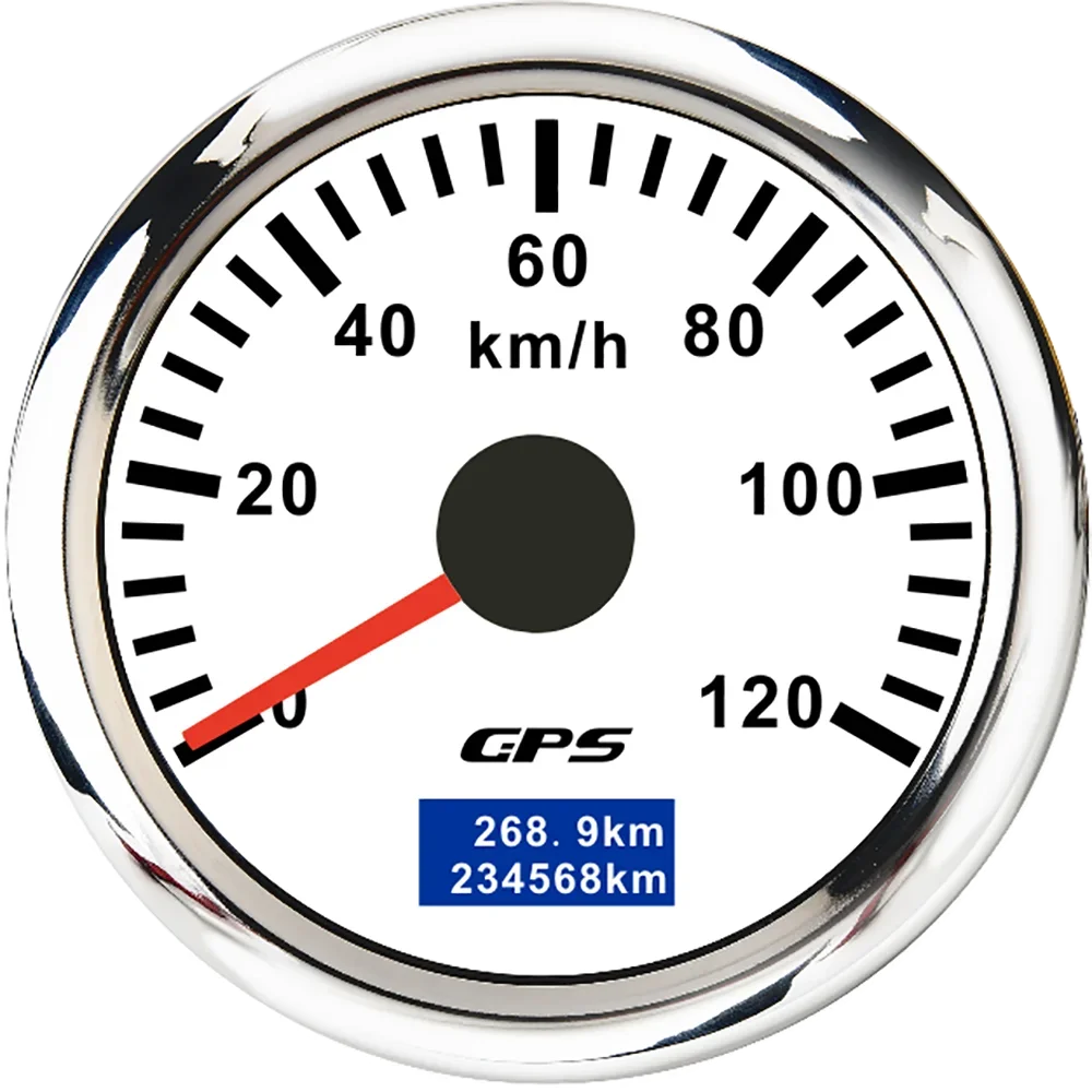 30/60/80/120/200 Km/h GPS Speedometer 52MM Car Truck Speed Gauge Meter With GPS Anten alternate view