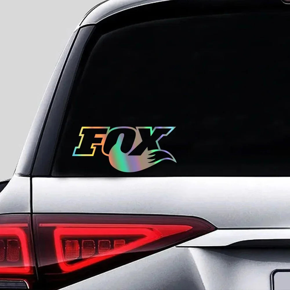 FOX Vinyl Sticker Creative Decal for Car Window Motorcycle Laptop Wall Auto Accessorie close-up view