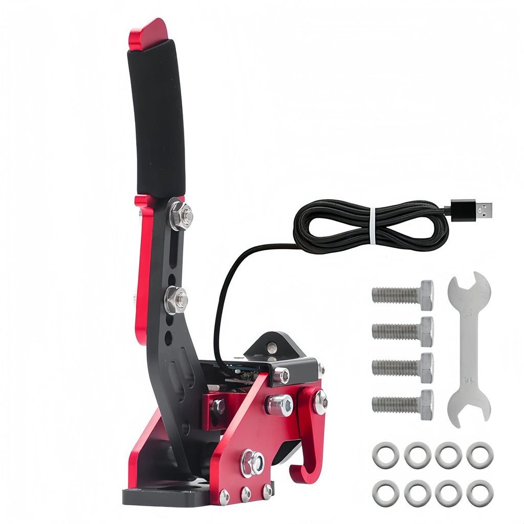Sim Ruito USB Handbrake | Sim Racing PC Handbrake with Linear and Button Modes close-up view