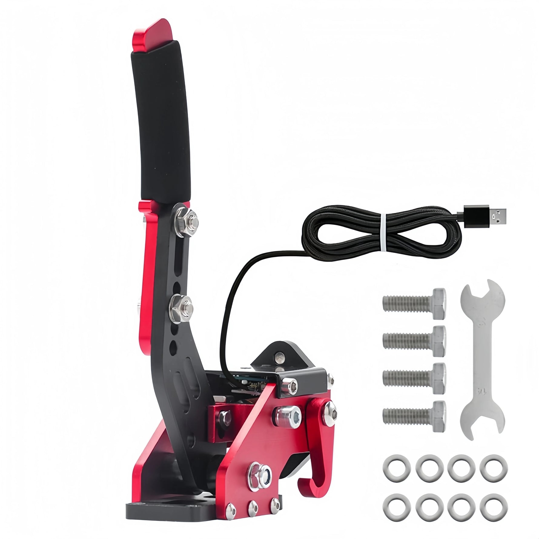Sim Ruito USB Handbrake | Sim Racing PC Handbrake with Linear and Button Modes close-up view