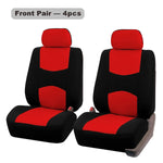Universal Car Seat Cover Set 9 Pcs Polyester Knit Fabric Four Seasons additional angle
