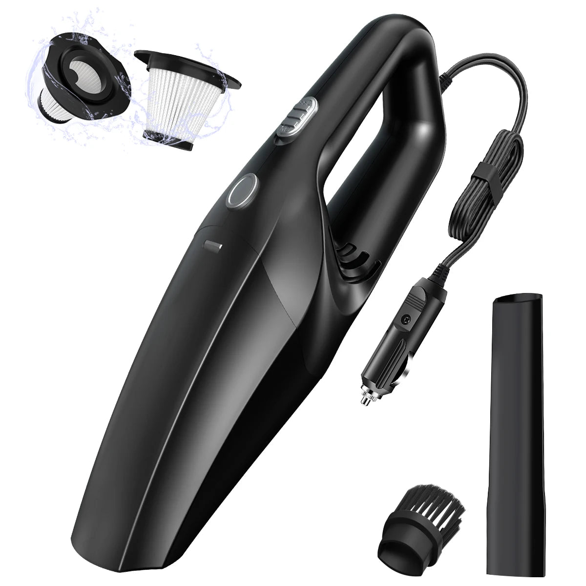 Wired Handheld Portable Mini Car Vacuum Cleaner | 12V High Suction Multi-Purpose Pump alternate view