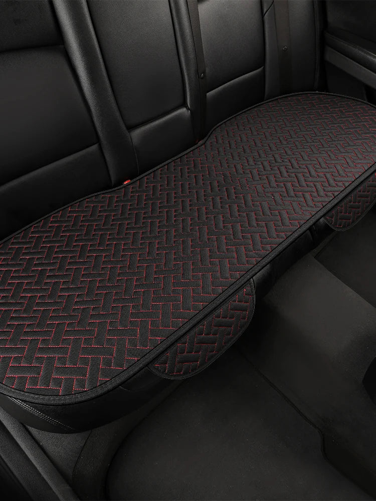 Car Seat Cushion, All Season Universal Linen Car Seat Cushion Cover, Anti Slip, Wear- alternate view