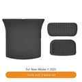 Tesla Model Y Juniper 2025 Floor Mats | Double Layer TPE, Waterproof, Non-Slip, Trunk Liner