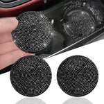 2pcs Imitation Diamond Bling Car Cup Holder Coasters