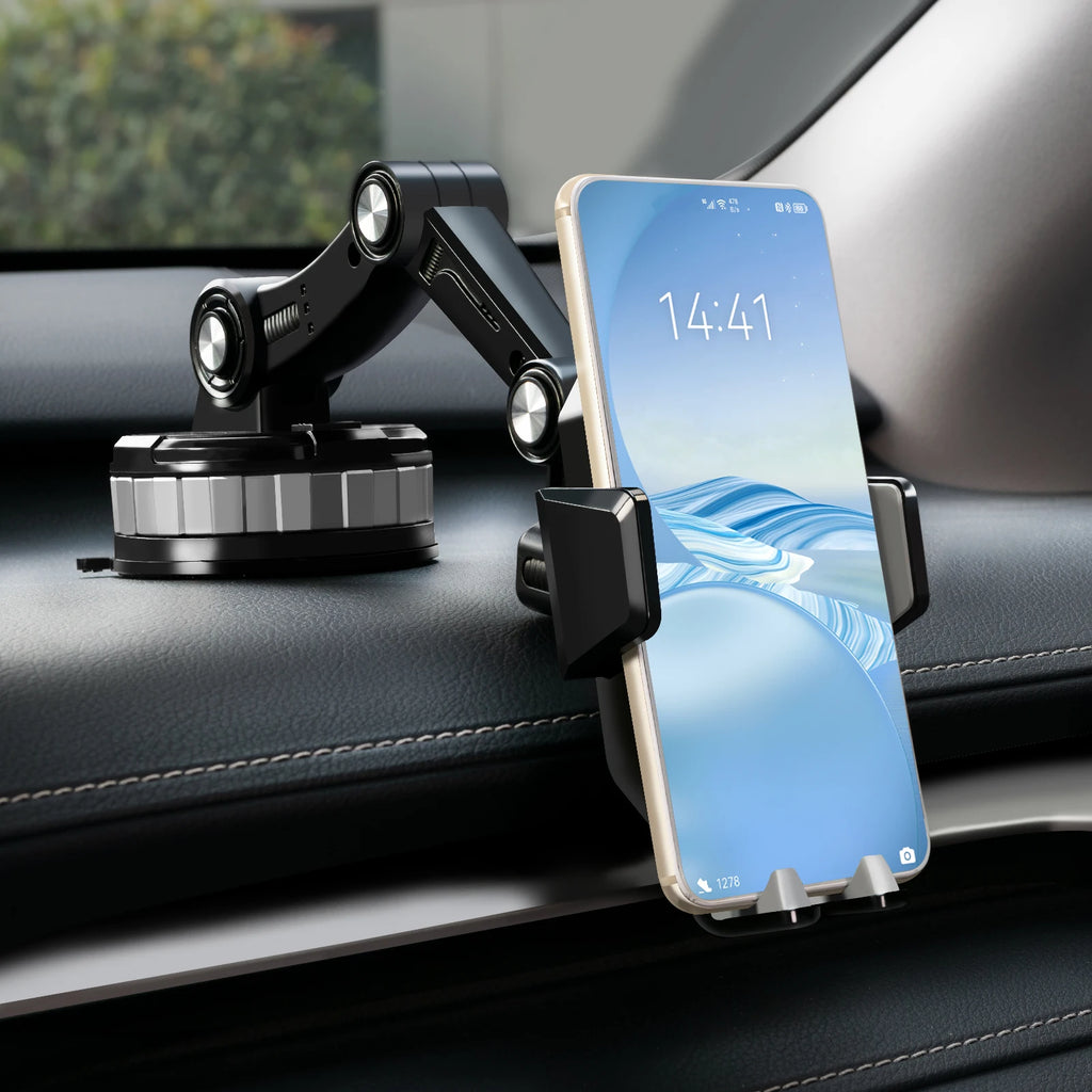 360 Rotation Universal Car Phone Holder Mount | Strong Suction Windshield Dashboard Stand