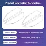 Crystal Car Door Ambience Light / Roof Reading Light Trim Accessories For Mercedes Ben close-up view
