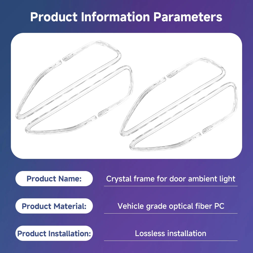 Crystal Car Door Ambience Light / Roof Reading Light Trim Accessories For Mercedes Ben close-up view