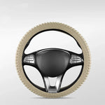 Universal Elastic Car Silicone Steering Wheel Cover Tire Texture Soft No Inner Ring additional angle