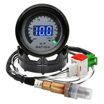 52mm Digital Air Fuel Ratio Gauge | Narrowband O2 Sensor for 12V Racing Cars close-up view