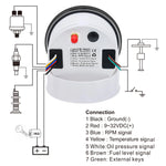 85mm 6 in 1 GPS Speedometer and Tachometer | Digital Gauge with Oil Pressure, Water additional angle