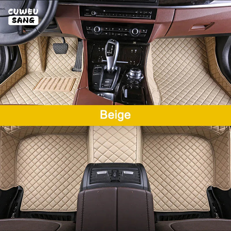 CUWEUSANG Custom Car Floor Mats For Cadillac Escalade Auto Carpets Foot Coche Accessorie