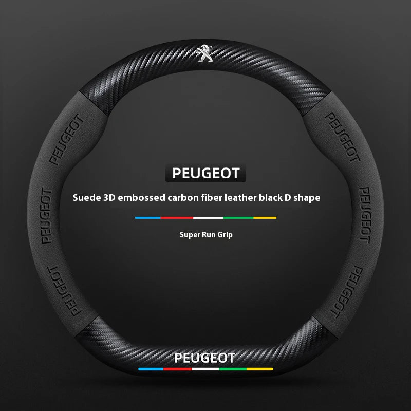 Car Steering Wheel Cover For Peugeot 106 107 108 206 207 208 301 307 308 406 407 408 lifestyle view