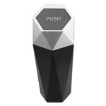 Portable Mini Car Trash Can with Lid close-up view