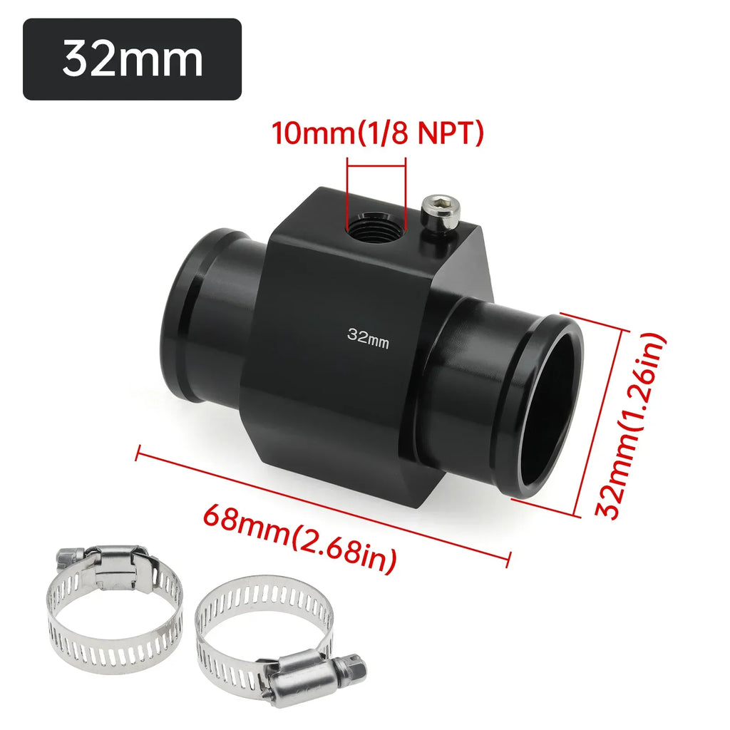 Water Temperature Sensor Adapter | Radiator Hose Gauge Adapter for Car Boat close-up view