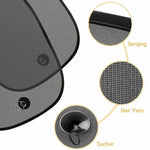 Car Sun Shade Covers 2 Pack Rear Window Folding Sunshade close-up view