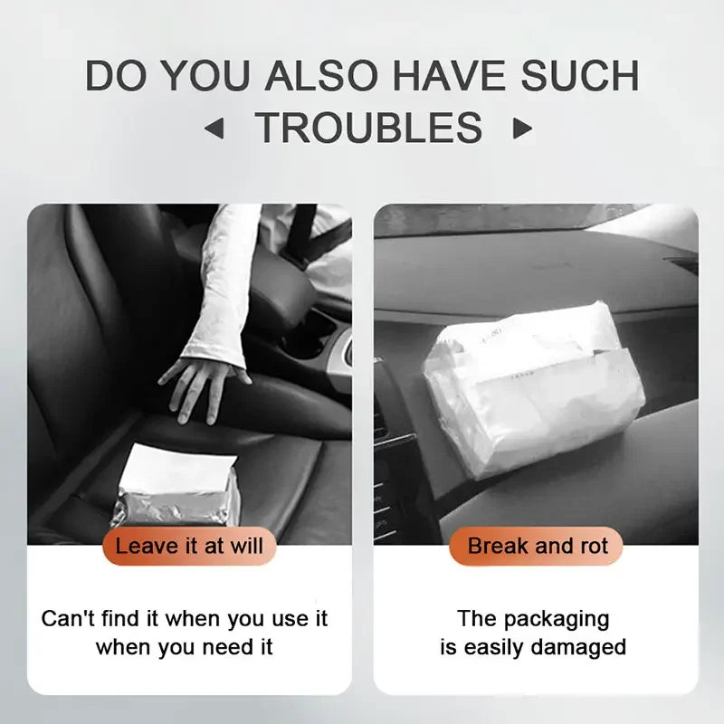 1PC Car Tissue Holder, Sun Visor Napkin Box, Comes with Tissue Paper. Suitable for Al lifestyle view