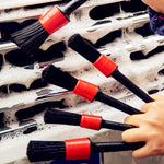 1/4PCS Car Wash Brush Detail Small Automotive Interior Cleaning Tools Air Conditioner Air Outlet Cle