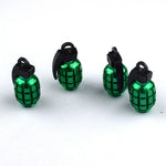 4pcs Aluminum Grenade Tire Valve Caps | Dust Proof Car Tire Stem Covers alternate view