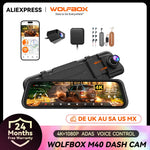 Dash Cam 4K+1080P M40 Front and Rear with Voice Control ADAS and GPS
