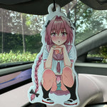 Cute Astolfo Cap Hilton (Hotel Scent) Car Air Freshener | Rearview Mirror Hanger & additional angle