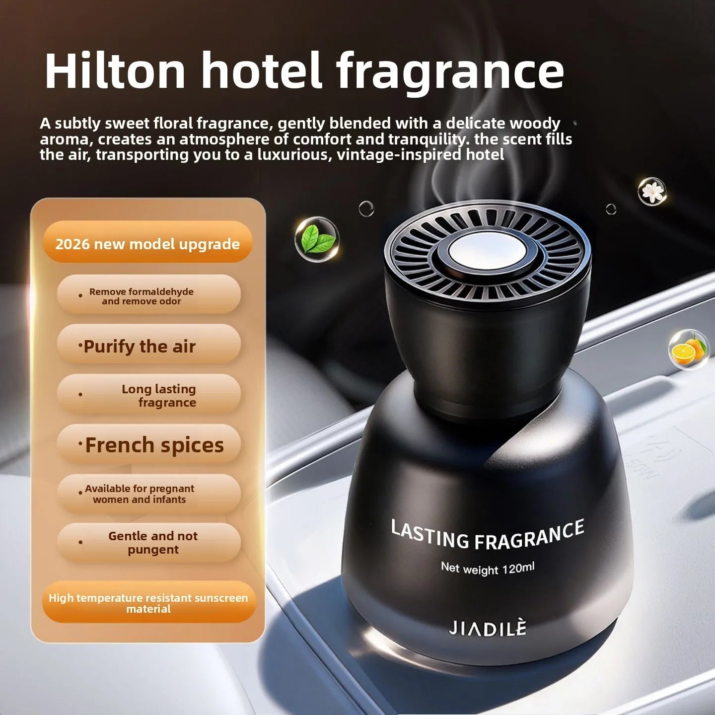 2026 Long Lasting Car Perfume | Premium Glass Car Air Freshener Ornament lifestyle view