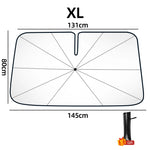 Car Windshield Sunshade Umbrella with 360° Rotation Handle