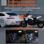 Dual 2K Motorcycle DVR Camera | Front Rear Waterproof Dash Cam with WiFi GPS lifestyle view