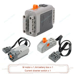 MOC Power Functions M/L/XL Motor Battery Box IR Remote Receiver for RC Car Robot Model B detail view