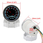 2" 52mm Universal 12V LED Smoke Lens Turbo Boost Gauge Meter | -1~0~2 BAR with White alternate view