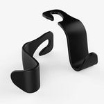 Car Headrest Hanger Hook for Bag Pouch Clothes Storage close-up view